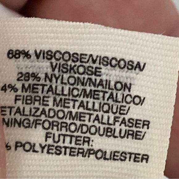 RACHEL Rachel Roy 2 Metallic Shadow Stripe Fit&Flare Sleeveless Midi dress 0398 - Picture 13 of 16